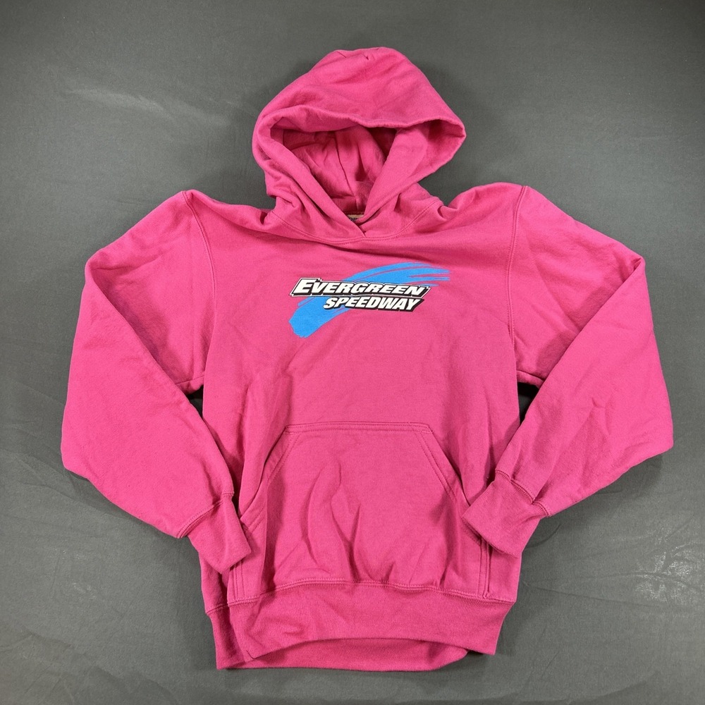 Evergreen Speedway Pink Kids Sweatshirt Monroe Washington Size Youth Large